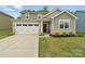 Charming two-story home featuring a two-car garage, tidy landscaping, and inviting brick-accented facade at 179 Bezelle Ave # 34, York, SC 29745