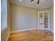 Bedroom with hardwood floors and glass paneled doors at 324 Quinby Way, Rock Hill, SC 29732