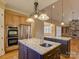 Beautiful kitchen with stainless steel appliances, double islands, and a view of living area at 324 Quinby Way, Rock Hill, SC 29732