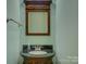 Powder room featuring pedestal sink with granite counter at 324 Quinby Way, Rock Hill, SC 29732