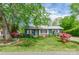 Charming single-story home featuring a well-maintained lawn, lush landscaping, and a classic exterior at 400 Rhyne St, Stanley, NC 28164