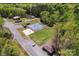 Aerial view featuring community tennis courts and playground at 531 Hattaway Dr, Mount Gilead, NC 27306