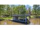Boat dock on the lake with a sundeck at 531 Hattaway Dr, Mount Gilead, NC 27306