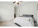Bedroom features a comfortable bed, natural light, and access to an en-suite bathroom at 9565 Horsebit Ln, Concord, NC 28027