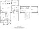 Detailed floor plan showcasing the layout of the house, including room dimensions and spatial relationships at 9565 Horsebit Ln, Concord, NC 28027