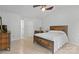 Bedroom with ceiling fan and furniture at 1007 Doby Springs Dr, Charlotte, NC 28262