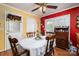 Cozy dining area featuring wood furnishings and a bright, airy atmosphere at 111 Peoria Ln, Kings Mountain, NC 28086