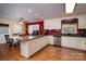 Spacious kitchen with granite countertops and adjacent dining area at 111 Peoria Ln, Kings Mountain, NC 28086