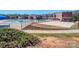 Community swimming pool and recreational amenities include a sandy volleyball court at 12214 Ardrey Park Dr, Charlotte, NC 28277