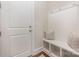 Well-organized mudroom complete with bench seating, storage cubbies, and a convenient coat rack at 1390 Cedardale Ln, Denver, NC 28037