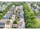 An aerial view of a home with surrounding neighborhood at 14541 Holly Springs Dr, Huntersville, NC 28078