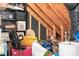 Picture of the basement with boxes and storage containers at 14541 Holly Springs Dr, Huntersville, NC 28078
