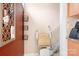 This stairwell is equipped with a stair lift, ensuring accessibility for all residents at 14541 Holly Springs Dr, Huntersville, NC 28078
