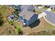 Aerial view of home highlighting backyard, patio area and privacy at 1578 Whitman Ct, York, SC 29745