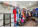 Walk-in closet with shelving, hanging racks, and storage baskets at 1578 Whitman Ct, York, SC 29745