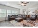 Inviting living room with lots of seating, a ceiling fan, plenty of light, and an open concept layout at 1578 Whitman Ct, York, SC 29745