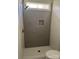 Tiled shower with built-in niche and overhead light provides a spa-like experience at 17408 Summer Place Dr, Cornelius, NC 28031