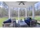 Relaxing screened-in porch with comfortable seating overlooking the backyard at 2007 Mantle Ridge Dr # 192, Indian Trail, NC 28079