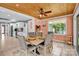 Open concept dining area adjacent to a modern kitchen at 218 N Bost St, Statesville, NC 28677