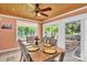 Bright dining area with access to the outside patio at 218 N Bost St, Statesville, NC 28677