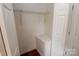 An organized walk-in closet with shelving and ample storage space at 306 E Burnsville St, Wadesboro, NC 28170