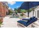 Inviting backyard with a sparkling pool, lounge chairs, and a lush landscaped garden at 4465 3Rd Nw St, Hickory, NC 28601
