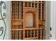 Close up of the custom designed wine cellar at 4465 3Rd Nw St, Hickory, NC 28601