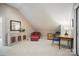 Bonus room with neutral carpet, pitched ceiling and a desk at 4561 Walden Pond Trwy, Concord, NC 28025