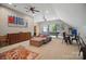 Spacious game room with plush seating, artwork, pool table, and furniture at 4561 Walden Pond Trwy, Concord, NC 28025