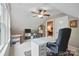Office room with a white desk, TV and lots of storage at 4561 Walden Pond Trwy, Concord, NC 28025