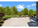 Relaxing backyard view from the back patio with lush green landscaping perfect for outdoor enjoyment at 630 Deberry Holw, Rock Hill, SC 29732