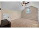Cozy bedroom with a ceiling fan, natural light from the window, and a closet for ample storage space at 630 Deberry Holw, Rock Hill, SC 29732