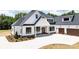 Stunning modern farmhouse with a welcoming front porch and stylish wood and stone accents at 6511 Rehobeth Rd, Waxhaw, NC 28173