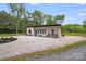 Exterior view of a modern single story home with a gravel driveway at 6907 Lancaster Hwy, Waxhaw, NC 28173