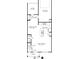 Detailed floorplan showcasing the layout of the first floor, including the kitchen, living area, and garage at 10033 Guardian Dr # 265, Charlotte, NC 28273