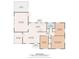Detailed floor plan showcasing the layout of the home, including room dimensions and connections at 1142 Mona Dr, Charlotte, NC 28206