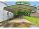 View of a carport and backyard at 116 Pelham Ln, Fort Mill, SC 29715