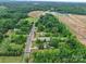 Aerial view highlighting property boundaries, lush greenery, and surrounding neighborhood at 1317 Requa Rd, Cherryville, NC 28021