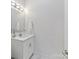 Minimalist bathroom with a vanity, quartz countertop, and modern fixtures at 1409 Bloomsberry Ln, Waxhaw, NC 28173