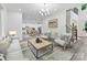 Inviting living room open to dining area, filled with natural light and stylish decor at 1409 Bloomsberry Ln, Waxhaw, NC 28173