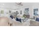Inviting living space with a large window, white walls, and an open kitchen area at 1615 Martin Ave, Gastonia, NC 28052