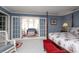 Spacious main bedroom with sitting area and french doors leading to sunroom at 17333 Saranita Ln, Charlotte, NC 28278