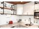 A stylish kitchen featuring granite countertops and modern cabinetry at 201 S Hoskins Rd # 132, Charlotte, NC 28208