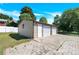 Metal garage with three car capacity and concrete driveway at 2116 1St Avenue Nw Pl, Hickory, NC 28601