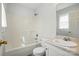 Well-lit bathroom with shower/tub combo and modern fixtures at 2290 Kestrel Dr, Rock Hill, SC 29732