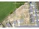 Aerial view of a neighborhood showing lot lines, surrounding houses, and green spaces at 3637 Allenby Pl, Monroe, NC 28110