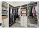 Spacious walk-in closet with custom shelving and ample storage space at 364 Stone Cliff Ln, Clover, SC 29710