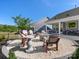 Cozy backyard firepit with comfortable seating, perfect for outdoor entertaining and relaxation at 4012 Moxie Way, Charlotte, NC 28215
