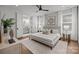 Serene main bedroom featuring large windows, neutral tones, and an ensuite bathroom for ultimate relaxation and privacy at 4019 Plaza Row Ct, Charlotte, NC 28205