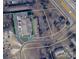 Aerial view of property highlighting the building, parking, and proximity to major routes at 4312 Tantilla Cir, Charlotte, NC 28215